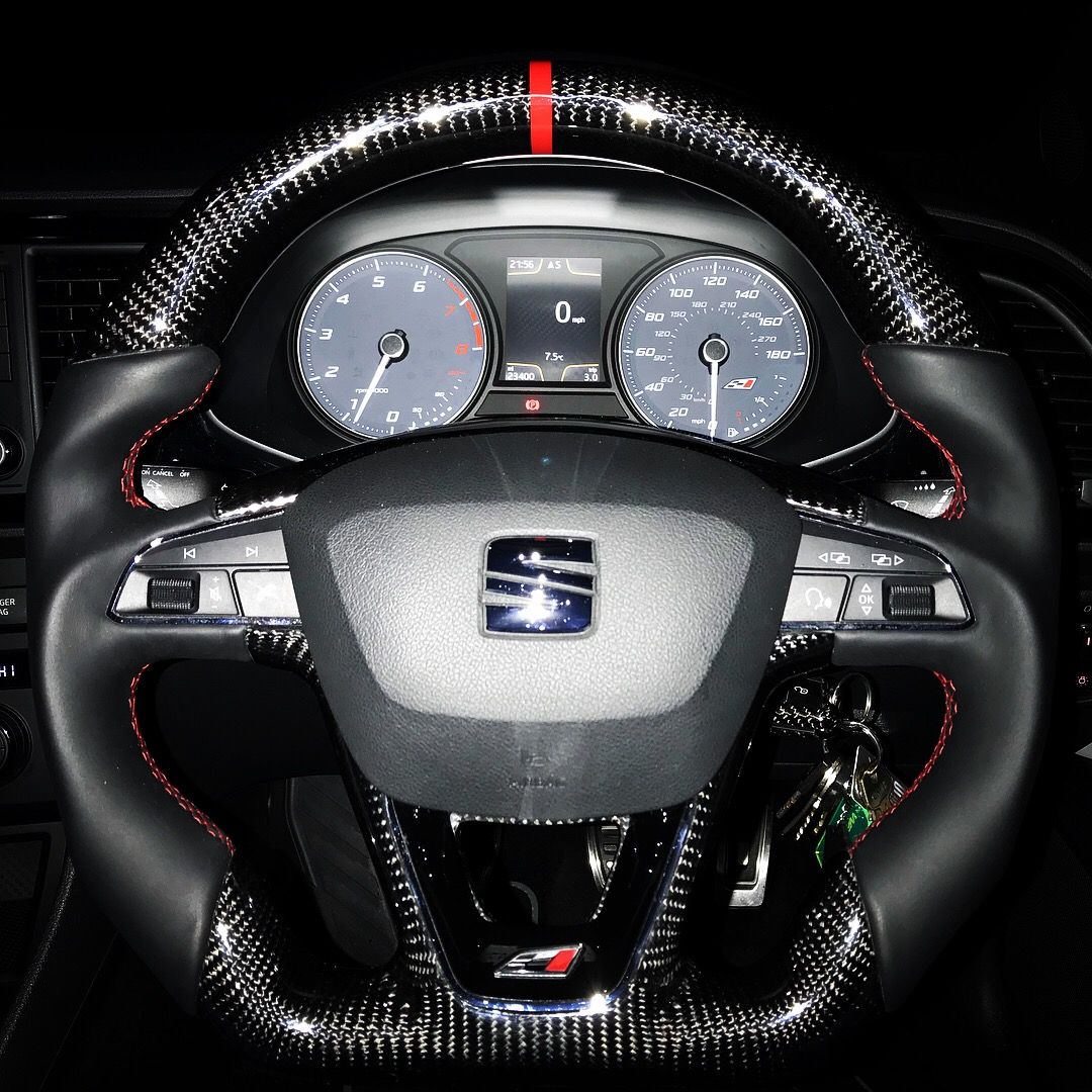 Custom Carbon Steering Wheel SEAT LEON/IBIZA CUPRA/FR 5F