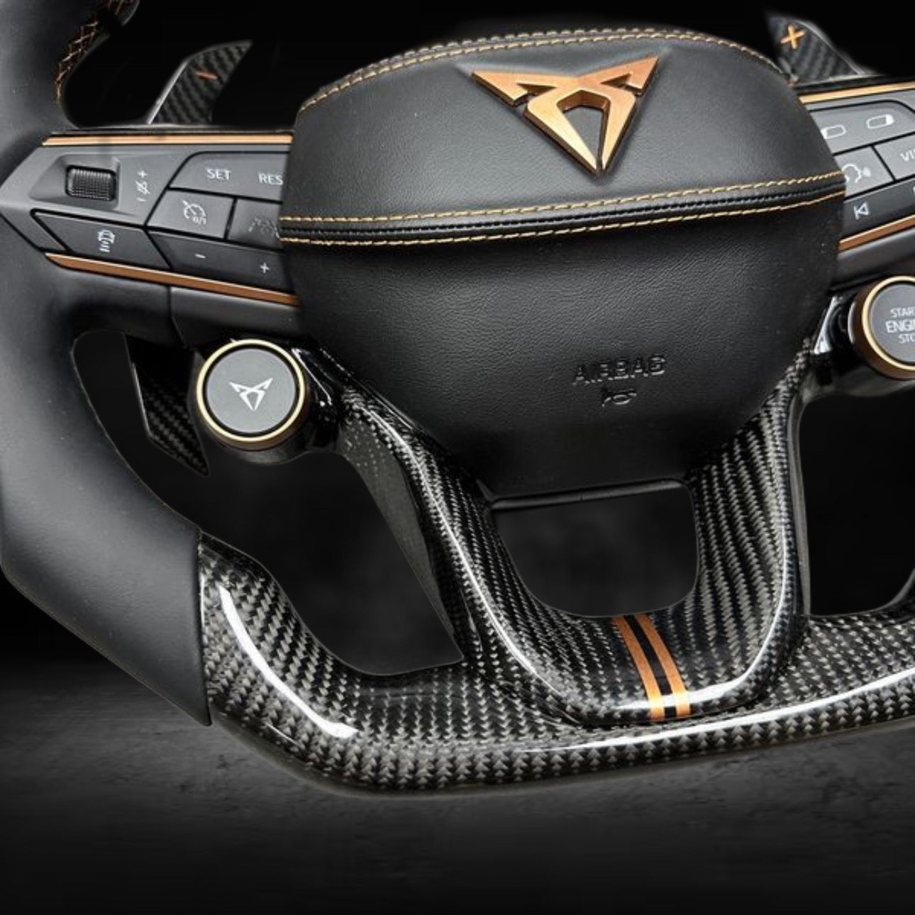 Custom Carbon Steering Wheel for Cupra MK4