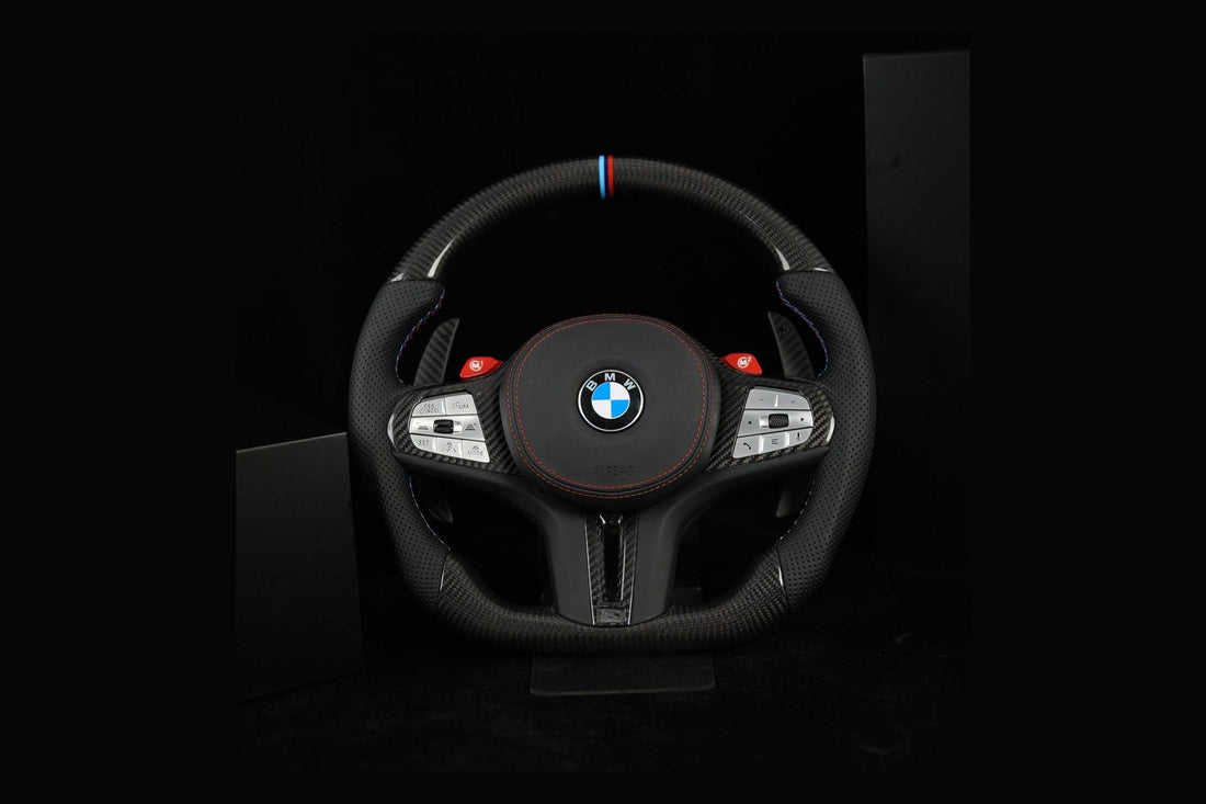 Volant carbone et alcantara sur mesure NTech Performance