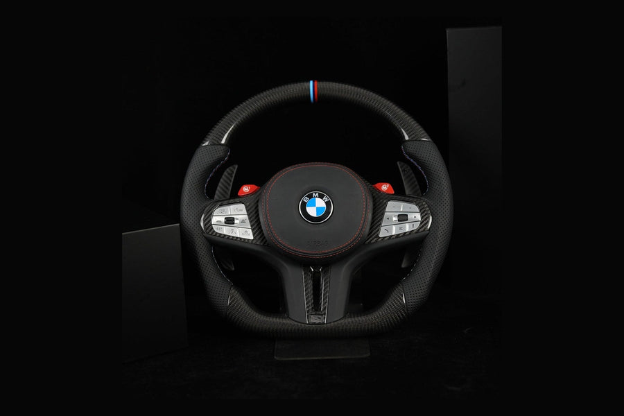 Volant carbone et alcantara sur mesure NTech Performance