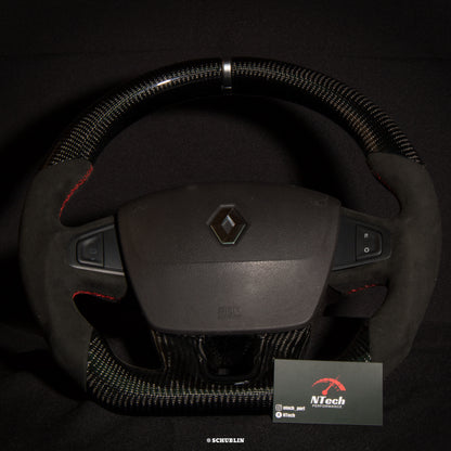Custom Carbon Steering Wheel for Megane 3 RS Renault Sport