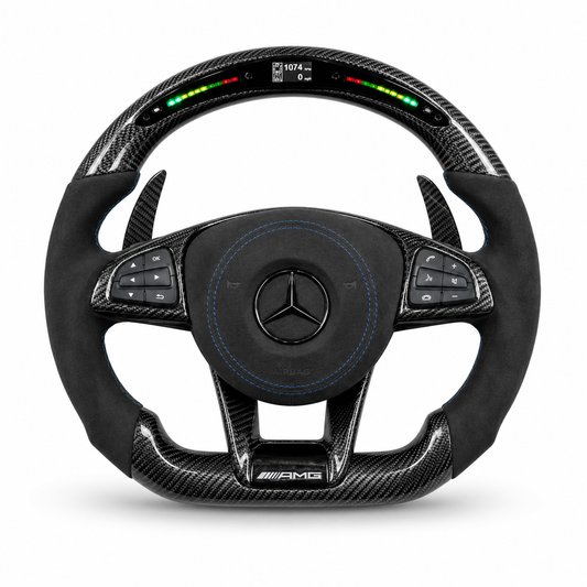 Mercedes Carbon Steering Wheel Configurator - A C E CLA GLA W205 SLK Class 2012+