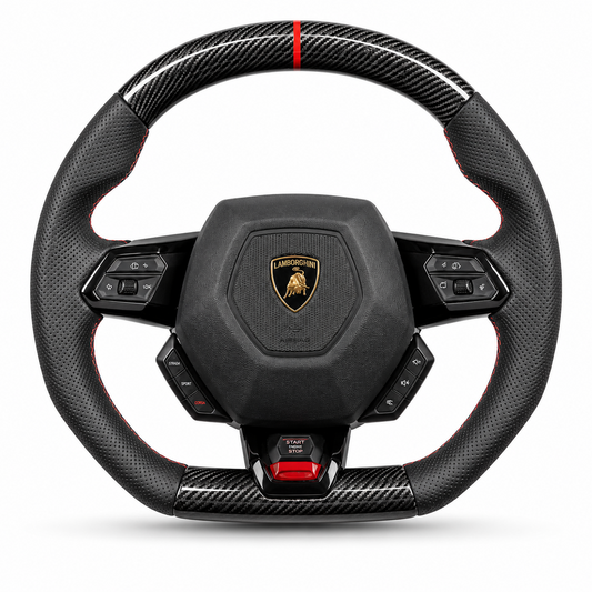 معدّل عجلة قيادة من ألياف الكربون لسيارات لامبورغيني هوراكان LP580 LP610 EVO STO 2014+