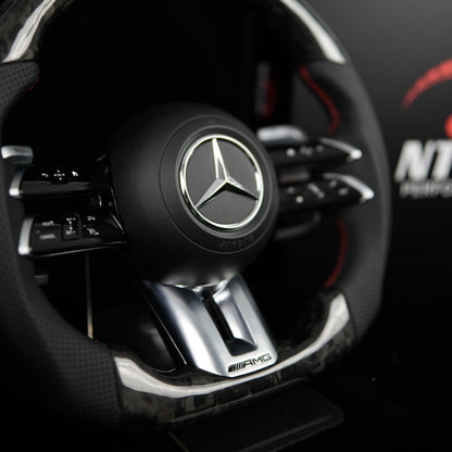 Volant en Stock Carbone forgé Mercedes Classe A C E CLA GLA GLE GLS 2018+
