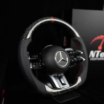 Volant en Stock Carbone forgé Mercedes Classe A C E CLA GLA GLE GLS 2018+