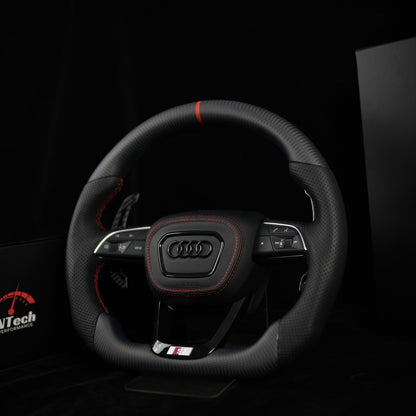 In-Stock Matte Carbon Steering Wheel - Audi S3 RS3 Q3 Q5 Q7 Q8 2020+