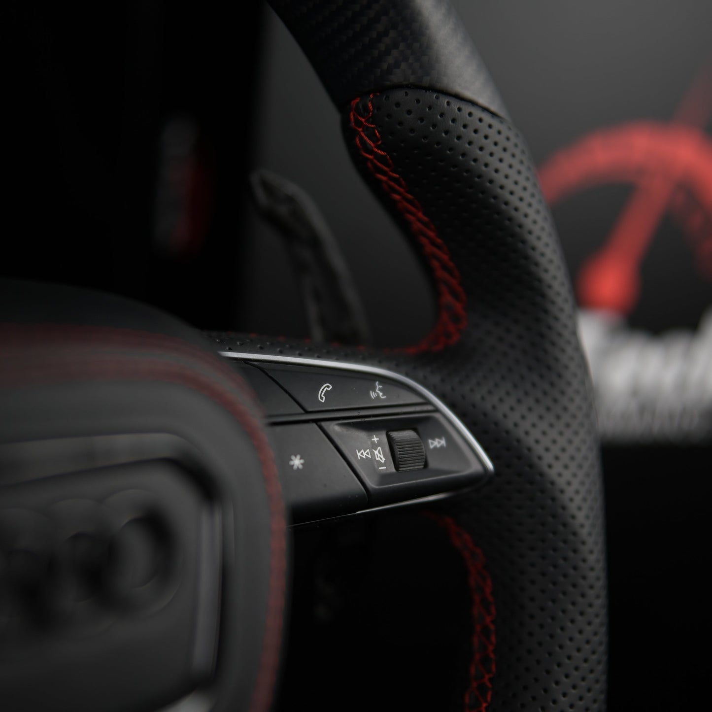 In-Stock Matte Carbon Steering Wheel - Audi S3 RS3 Q3 Q5 Q7 Q8 2020+
