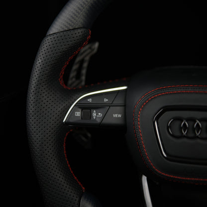 In-Stock Matte Carbon Steering Wheel - Audi S3 RS3 Q3 Q5 Q7 Q8 2020+