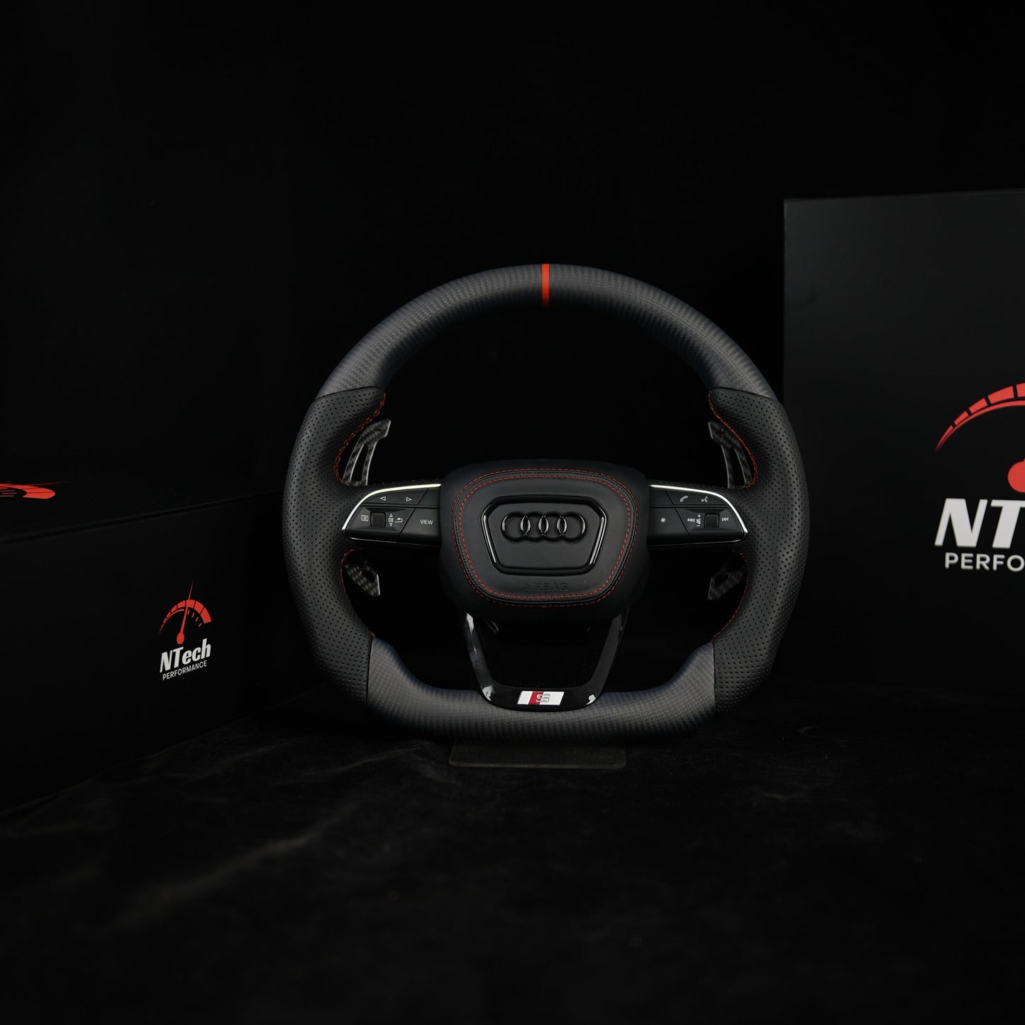 In-Stock Matte Carbon Steering Wheel - Audi S3 RS3 Q3 Q5 Q7 Q8 2020+