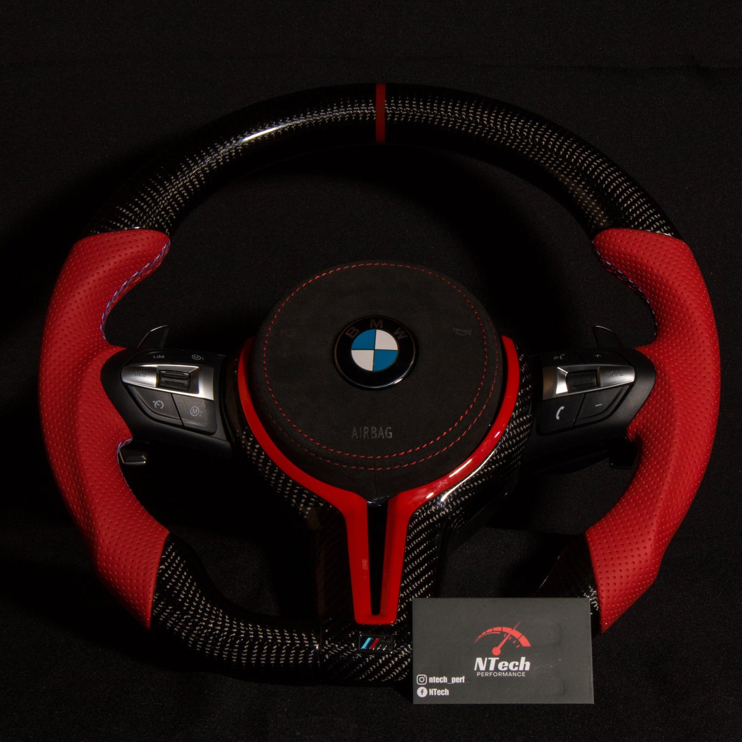 Volant Carbone Personnalisé BMW Série F (F20, F30, F32, F10, F15, M2/M3/M4)