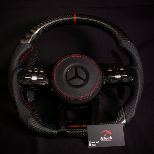 Volant Carbone Mercedes Classe A B C E CLA GLA GLB GLE 2018+