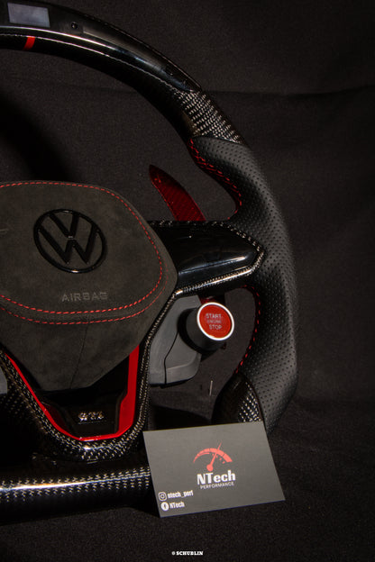 Custom Carbon Steering Wheel VOLKSWAGEN GOLF 8 GTI/R/GTE