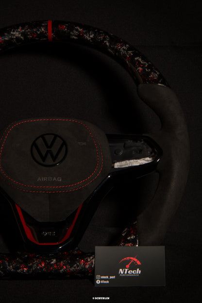 Custom Carbon Steering Wheel VOLKSWAGEN GOLF 8 GTI/R/GTE