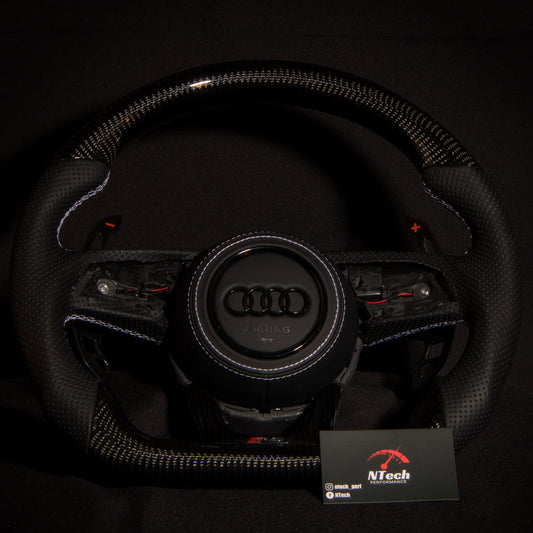 Audi A1 A3 S3 RS3 A4 S4 RS4 A5 S5 RS5 2012+ Carbon Steering Wheel Configurator
