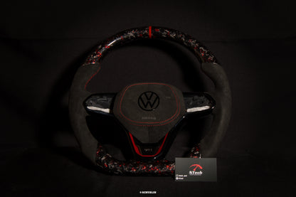 Custom Carbon Steering Wheel VOLKSWAGEN GOLF 8 GTI/R/GTE