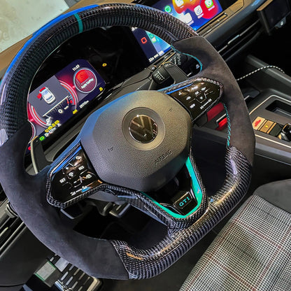 Custom Carbon Steering Wheel VOLKSWAGEN GOLF 8 GTI/R/GTE