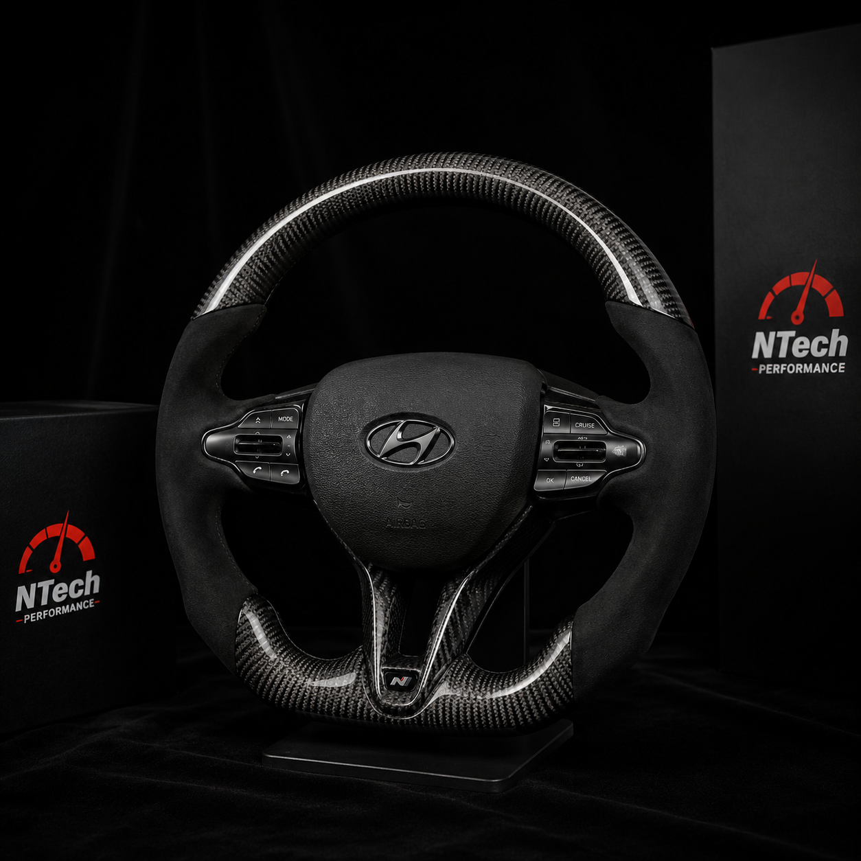 Configurateur Volant Carbone Hyundai i30 N Veloster Elantra Kona N i20 2017+