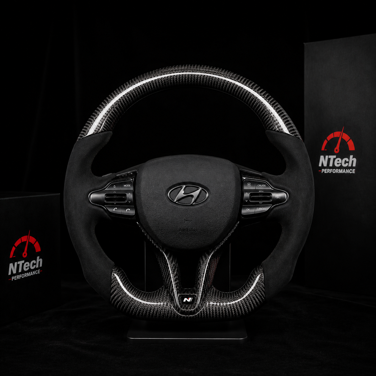 Configurateur Volant Carbone Hyundai i30 N Veloster Elantra Kona N i20 2017+